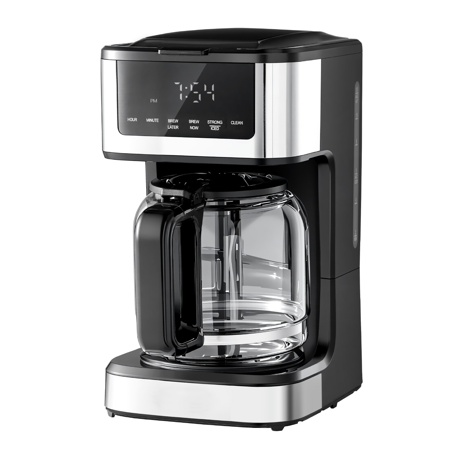 Programmable Coffee Maker, 12 Cup Programmable Drip Coffee Makers With Touch Screen, 4-Hour Keep Warm Coffee Makers Drips, 2 Brew Strengths Drip Coffee Machine For Home, 24-Hour Programmable_voghion.com